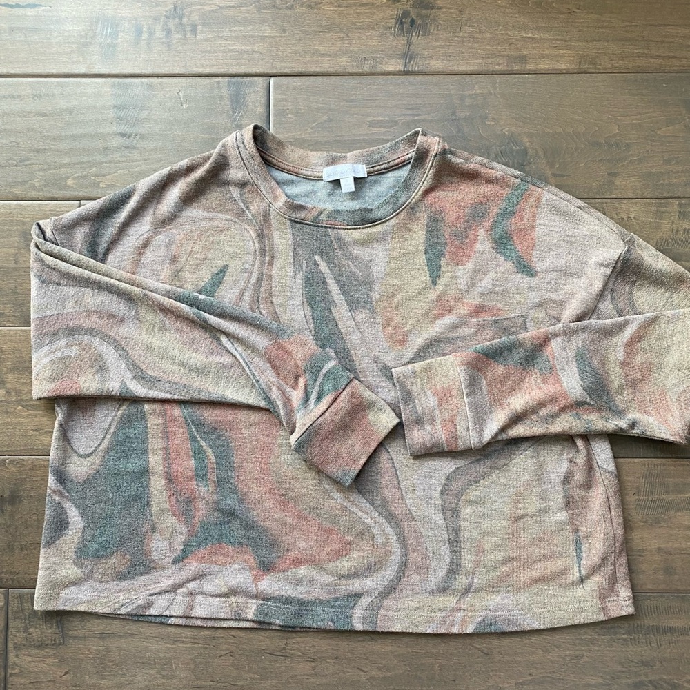 Beyond Yoga crop knit coverup